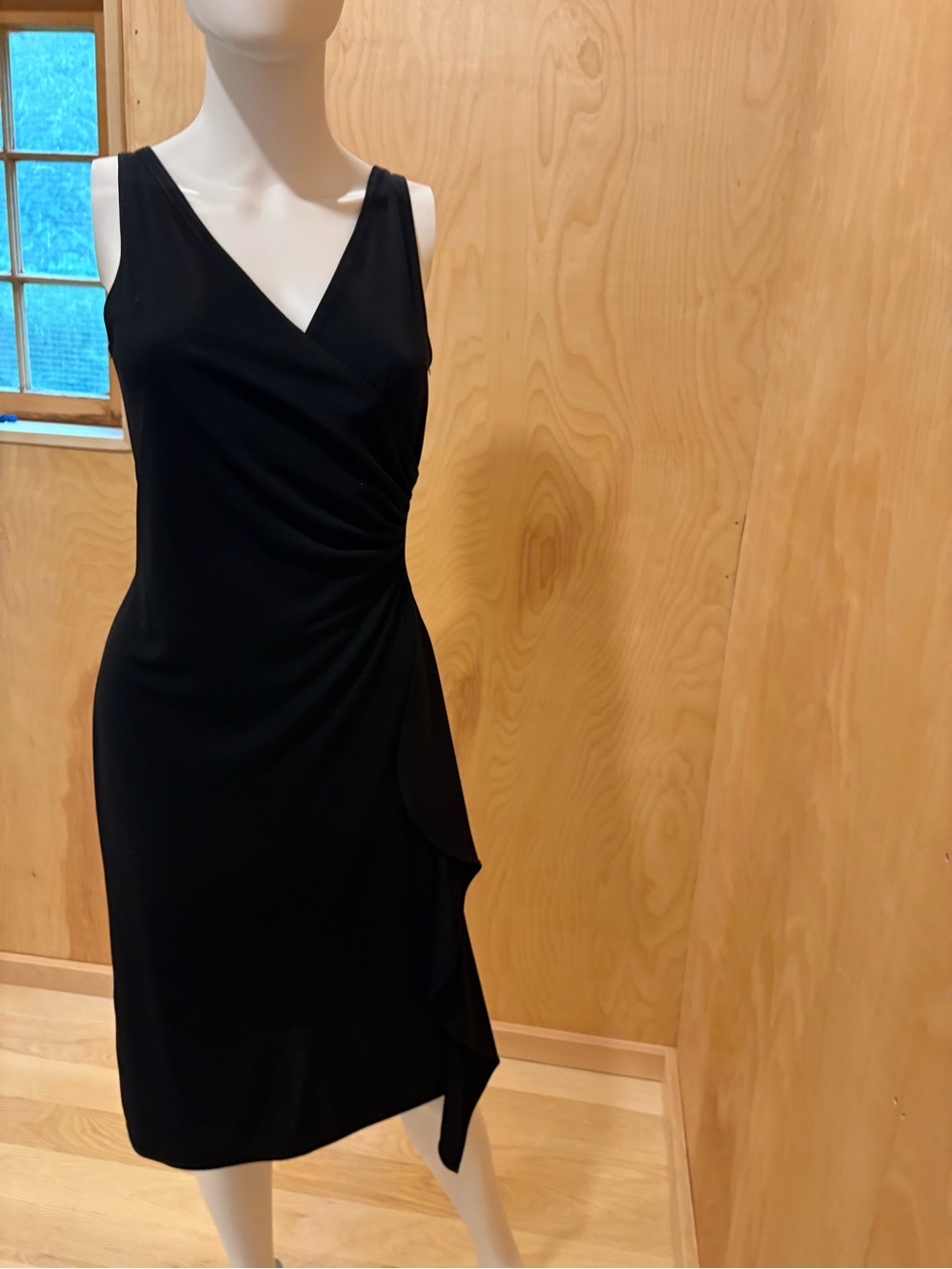 Jump Apparel Co. by Wendye Choitin  Black Dress with Side Ruching